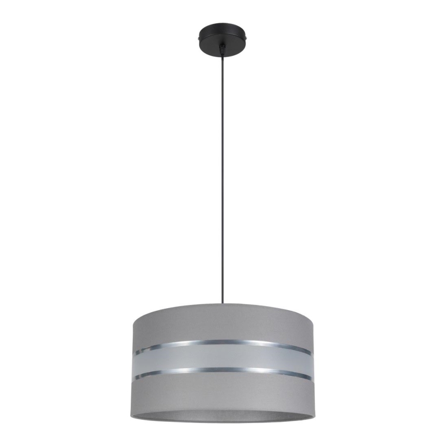 Chandelier on a string CORAL 1xE27/60W/230V d. 40 cm grey