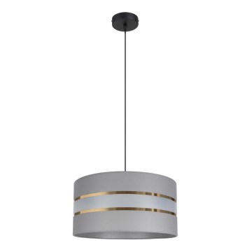 Chandelier on a string CORAL 1xE27/60W/230V d. 40 cm grey