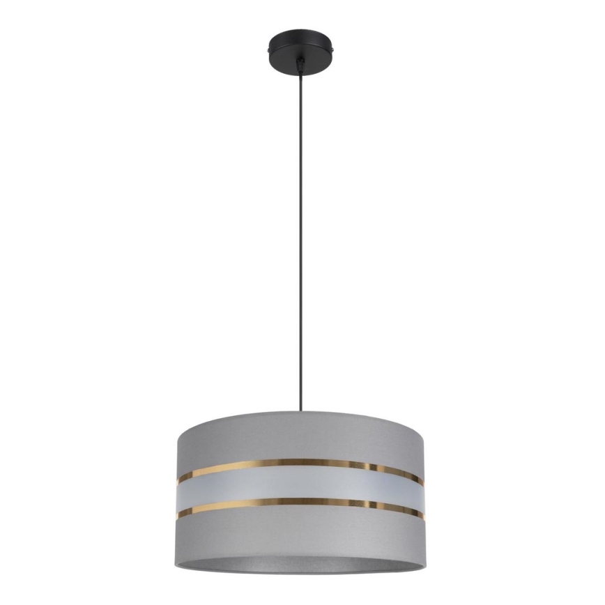 Chandelier on a string CORAL 1xE27/60W/230V d. 40 cm grey