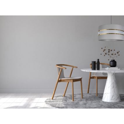 Chandelier on a string CORAL 1xE27/60W/230V d. 40 cm grey