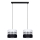 Chandelier on a string CORAL 2xE27/60W/230V black and white
