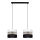 Chandelier on a string CORAL 2xE27/60W/230V black/white