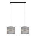 Chandelier on a string CORAL 2xE27/60W/230V grey