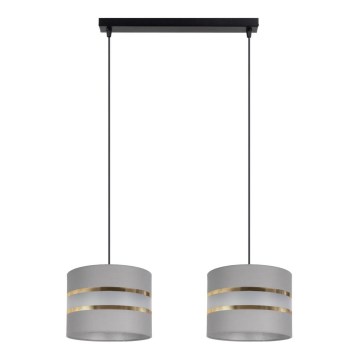 Chandelier on a string CORAL 2xE27/60W/230V grey