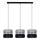 Chandelier on a string CORAL 3xE27/60W/230V black and grey