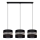 Chandelier on a string CORAL 3xE27/60W/230V black