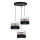 Chandelier on a string CORAL 3xE27/60W/230V black/white