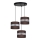 Chandelier on a string CORAL 3xE27/60W/230V brown