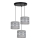 Chandelier on a string CORAL 3xE27/60W/230V grey