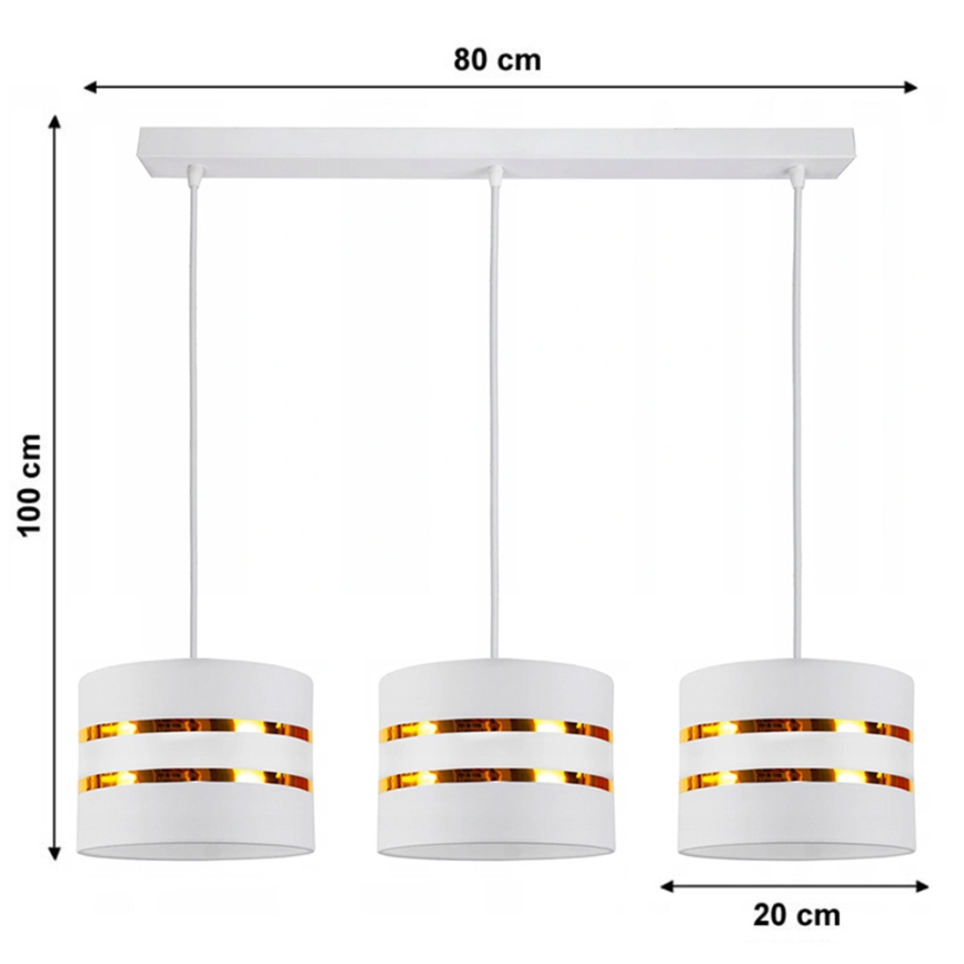 Chandelier on a string CORAL 3xE27/60W/230V