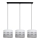 Chandelier on a string CORAL 3xE27/60W/230V white/grey