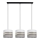 Chandelier on a string CORAL 3xE27/60W/230V white/grey