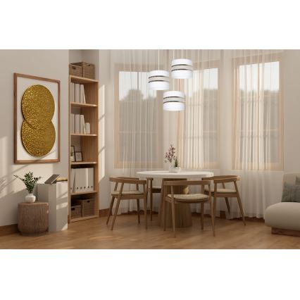Chandelier on a string CORAL 3xE27/60W/230V white