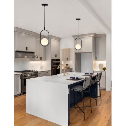 Chandelier on a string CORDEL 1xG9/28W/230V black