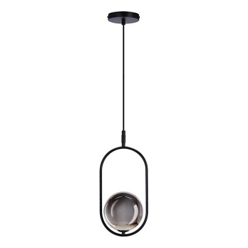 Chandelier on a string CORDEL 1xG9/28W/230V black/smoky black