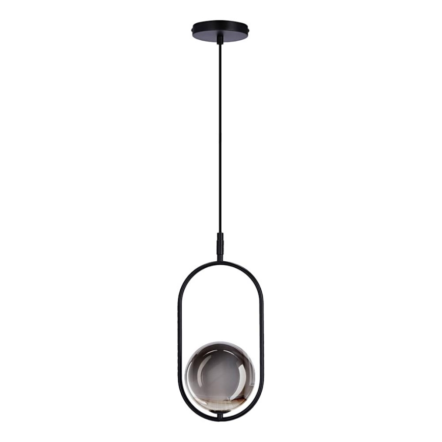 Chandelier on a string CORDEL 1xG9/28W/230V black/smoky black