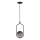 Chandelier on a string CORDEL 1xG9/28W/230V black/smoky black