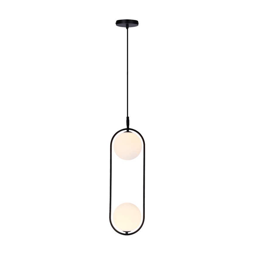 Chandelier on a string CORDEL 2xG9/28W/230V black
