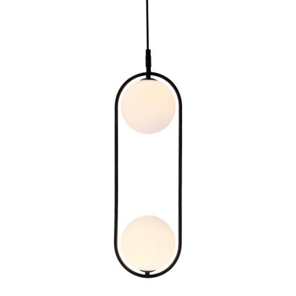 Chandelier on a string CORDEL 2xG9/28W/230V black