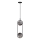 Chandelier on a string CORDEL 2xG9/28W/230V black/smoky black