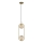 Chandelier on a string CORDEL 2xG9/28W/230V brass/smoky beige