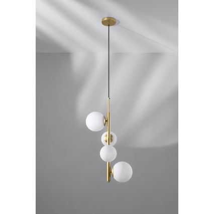 Chandelier on a string CORDEL 4xG9/20W/230V golden