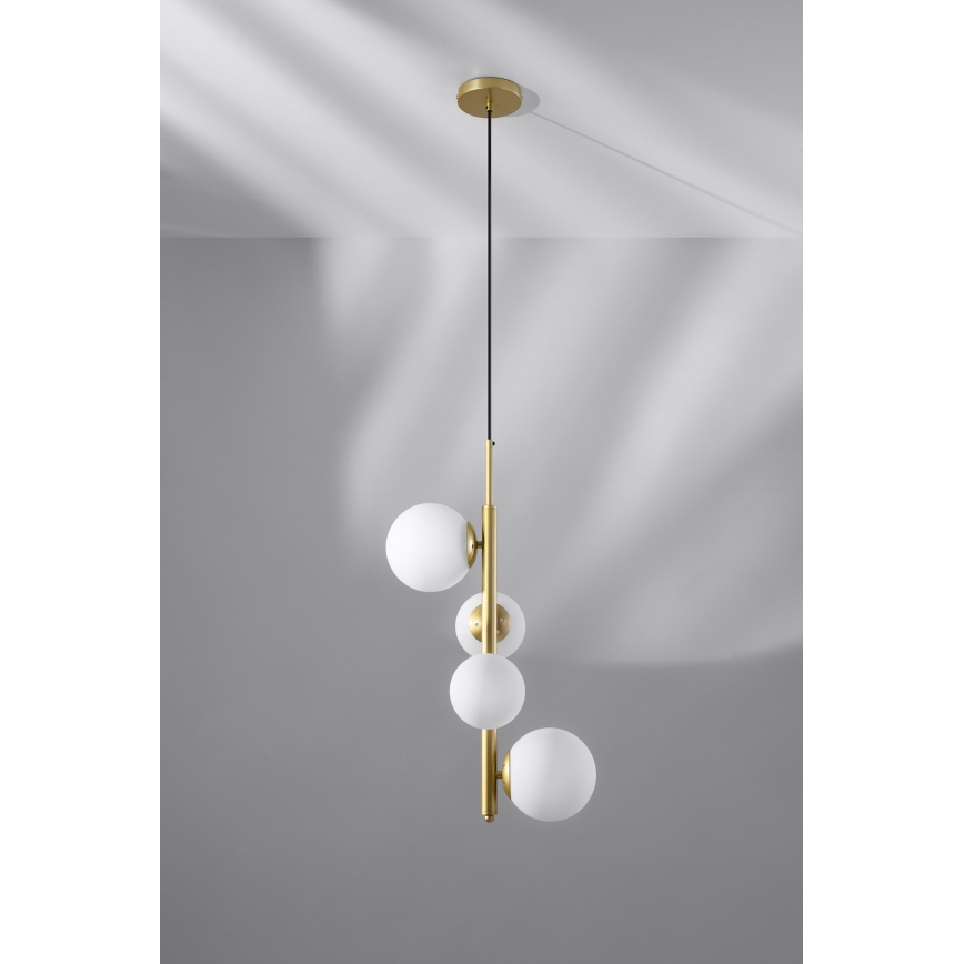 Chandelier on a string CORDEL 4xG9/20W/230V golden