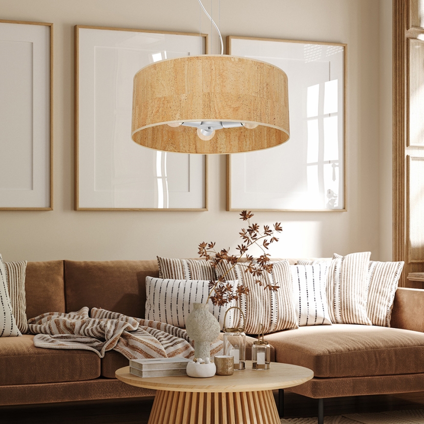 Chandelier on a string CORK 3xE27/60W/230V