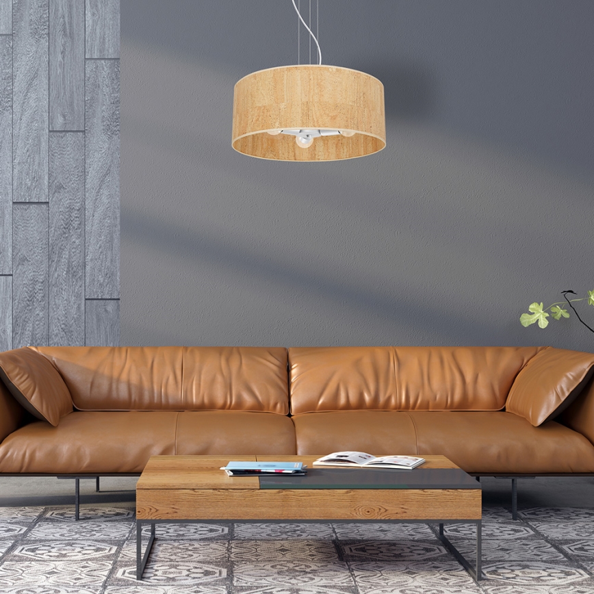 Chandelier on a string CORK 3xE27/60W/230V