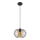 Chandelier on a string CORRINI 1xE27/60W/230V d. 25 cm black/beige