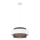 Chandelier on a string CORSA 1xE27/60W/230V white/brown