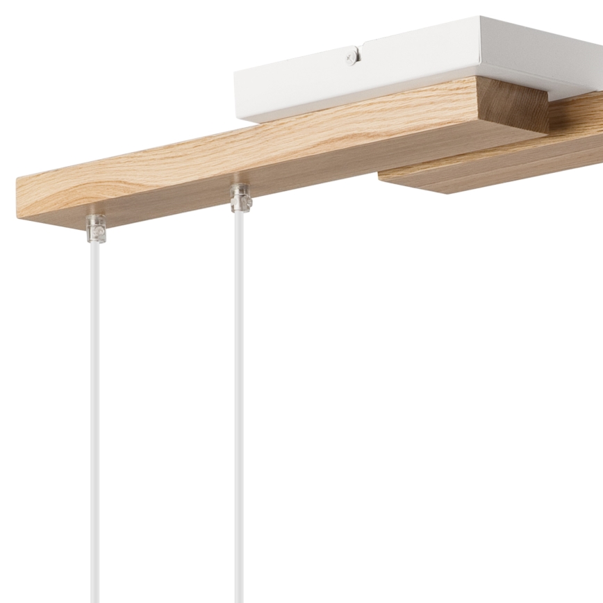 Chandelier on a string CORTINA 4xE27/15W/230V white/oak