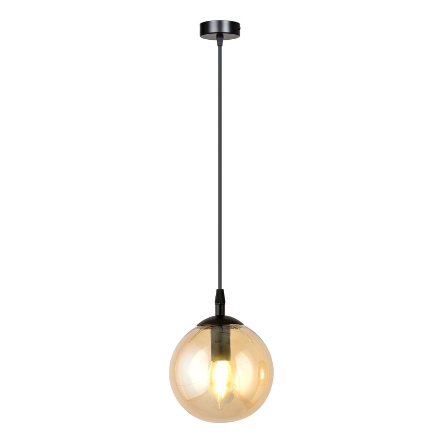 Chandelier on a string COSMO 1xE14/10W/230V d. 14 cm black/beige