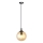 Chandelier on a string COSMO 1xE14/10W/230V d. 14 cm black/beige