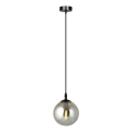 Chandelier on a string COSMO 1xE14/10W/230V d. 14 cm black/grey