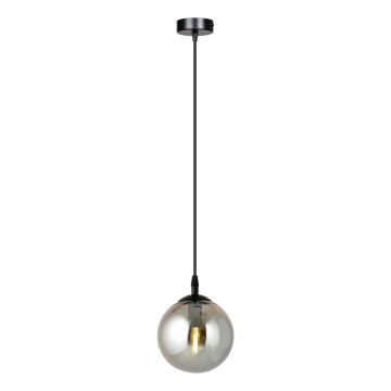 Chandelier on a string COSMO 1xE14/10W/230V d. 14 cm black/grey