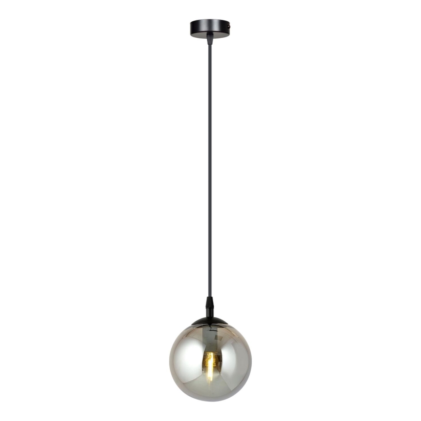 Chandelier on a string COSMO 1xE14/10W/230V d. 14 cm black/grey