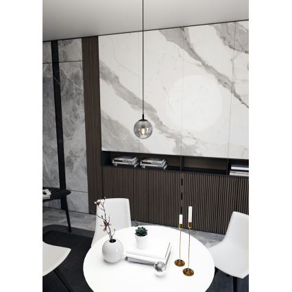 Chandelier on a string COSMO 1xE14/10W/230V d. 14 cm black/grey