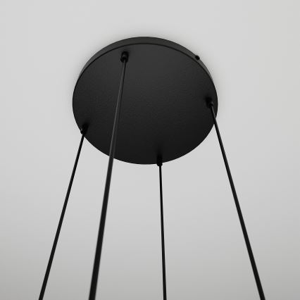 Chandelier on a string COSMO 4xE14/10W/230V d. 40 cm black/grey