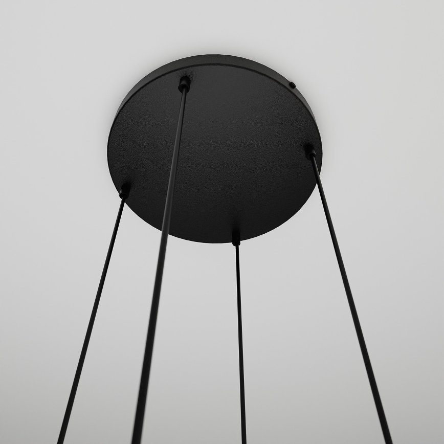 Chandelier on a string COSMO 4xE14/10W/230V d. 40 cm black/grey
