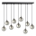 Chandelier on a string COSMO 9xE14/10W/230V black/grey