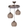 Chandelier on a string CRAYON 3xE27/60W/230V beige