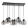 Chandelier on a string CUBUS 8xE27/60W/230V black