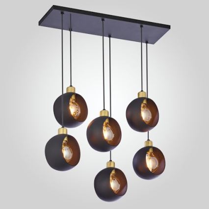 Chandelier on a string CYKLOP 6xE27/60W/230V