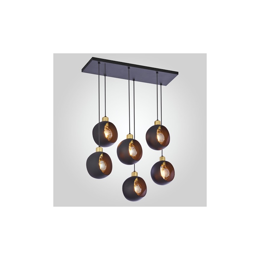 Chandelier on a string CYKLOP 6xE27/60W/230V