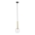 Chandelier on a string DAISY 1xG9/12W/230V d. 14 cm gold/black/clear