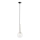Chandelier on a string DAISY 1xG9/12W/230V d. 14 cm shiny chrome/black/clear