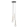Chandelier on a string DAISY 3xG9/12W/230V d. 27 cm gold/black/white