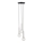 Chandelier on a string DAISY 3xG9/12W/230V d. 27 cm shiny chrome/black/clear