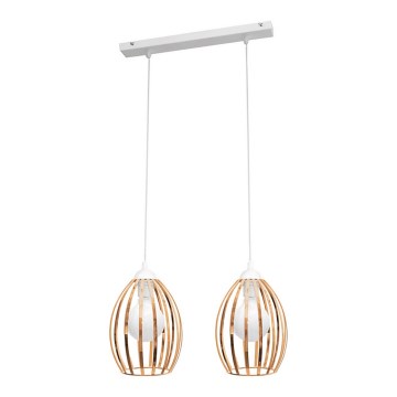 Chandelier on a string DALI 2xE27/15W/230V copper